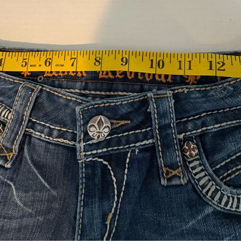 Rock Revival Dark Wash Elaina Boot Cut Jeans Vintage Wash Size 28 - Picture 13 of 16